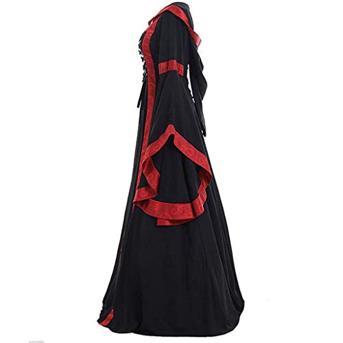 Vestido medieval renacentista para fiestas temáticas de cosplay con cintura anudada 2
