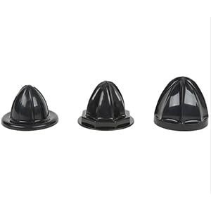 3 reamers for citrus juicer