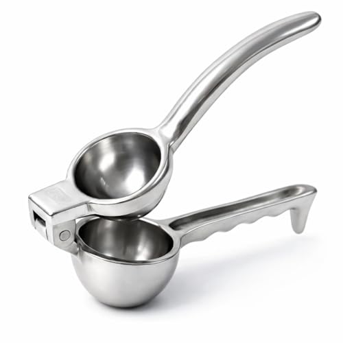Image of Aluminium Lemon Squeezer | Heavy Duty Manual Nimbu Squeezer | Rust-Proof Citrus Juicer Press for Lemon, Lime & Orange | Easy Grip Handle | Nimbu Paani Maker for Home Kitchen