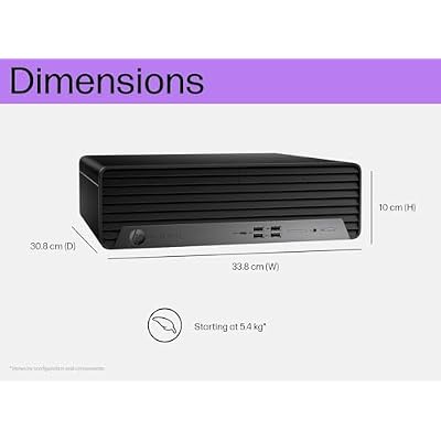 HP Elite SFF 805 G9 Business Desktop PC (32GB DDR5 RAM, 1TB SSD, AMD Ryzen 5 8500G (> Intel i7-1255U)), Small Form Factor for IT, Engineer, Designer, Wi-Fi, Ethernet, HDMI, Display Port, Win 11 Pro