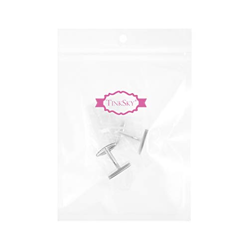 EXCEART 1 Pares Abotoaduras Mens Abotoaduras de Aço Inoxidável Abotoaduras Abotoaduras para Homens M