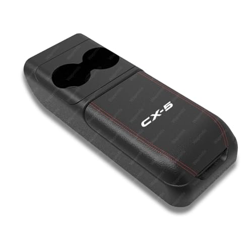 マツダ Mazda CX-5 車 アームレストクッション 車の肘掛け 腕の疲れを和らげ 手置きクッション Mazda CX-5 KF系(2016年〜現行) KFEP/KF5P/KF2P型 センター コンソールカバー アームレスト搓c}ット 疲労軽減 カップ