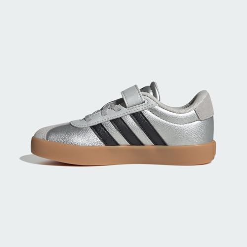 Image of adidas Kids' VL Court 3.0 Elastic Lace & Strap Shoe