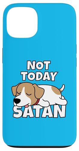 Lazy Jack Russell Terrier Not Today Satan �W���b�N�E���b�Z���E�e���A �X�}�z�P�[�X iPhone 13 �p