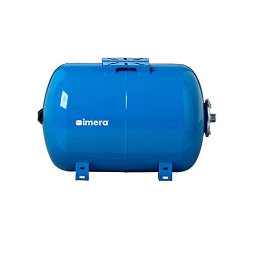 Imera - Vaso de Expansión Horizontal Para Grupo de Presión y Bombas - 10 Bar - Membrana EPDM Intercambiable - Certificado EU (24L)