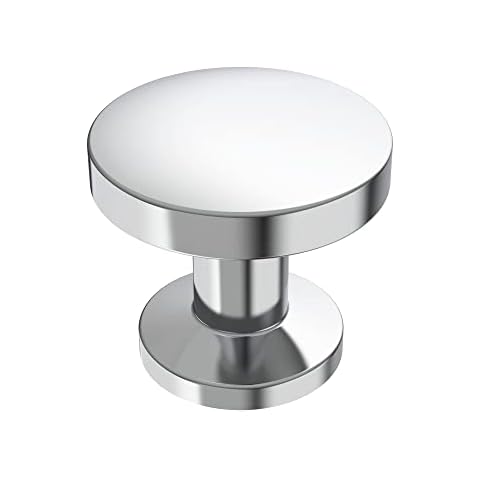 Alzassbg 10 Pack Polished Chrome Cabinet Knobs Cover