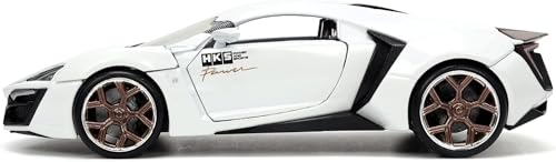 Image of Invite Enterprise Alloy Metal Pull Back Die-Cast Car 1:24 Big Lykan Hyper Sport Diecast Metal Pullback Toy Car With Openable Doors, Light Music Boys Gifts Toys For Kids(1:24 Laykan - White)