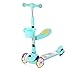 WANGLXST Moda Scooter a 3 Ruote con Impugnatura Regolabile, Ruote Illuminate, Scooter per Bambini Pieghevole, inclinabile, per Bambini, Ragazzi, Ragazze Giocattolo, B