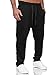 Produktbild Tazzio Herren Jogginghose Regular Fit Sporthose Fitness Freizeit Hose Trainingshose Sweat Sweatpants Jogger | C100 Schwarz M