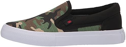 DC Boy's Manual Slip-ON Youth Skate Shoe, Black/CAMO, 11 Big Kid | Image 7