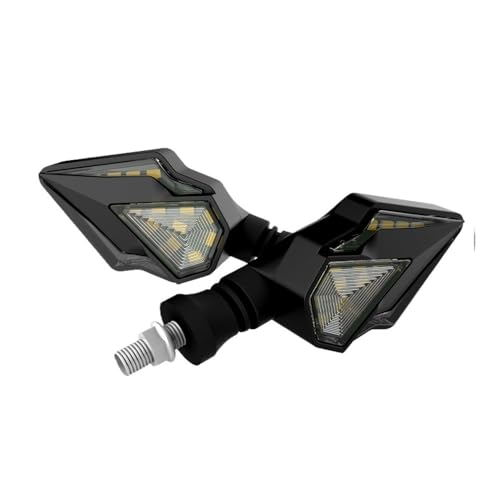 Feu de freinage moto avec clignotant ambre haute visibilite 2pcs