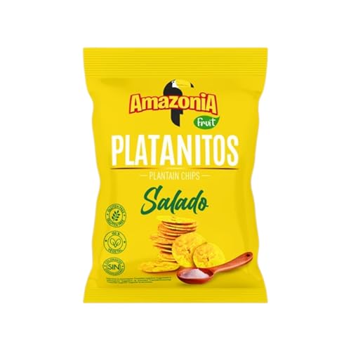 Platanitos salados marca Amazonia - Caja x 15 unidades - 75g la unidad