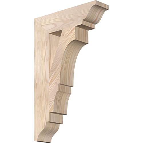 3 1/2"W x 14"D x 22"H Balboa Traditional Smooth Bracket, Douglas Fir
