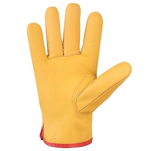 EKON Safety Work Gloves Unisex Leather Working, Lorry Driving, Truckers Gloves, Yard, Gardening - Image 3