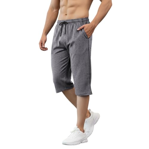 Image of FEEL TRACK Men's Regular Fit Three Fourth Capri