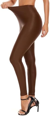 Faux Leather Leggings for Women Pleather Pants Dressy Going Out J...