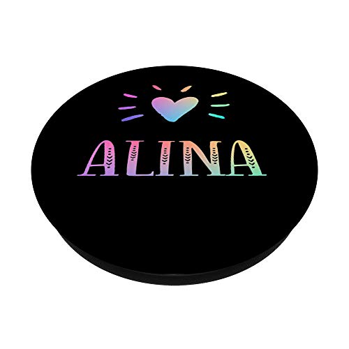 Alina regalo cuore arcobaleno acquerello cuore