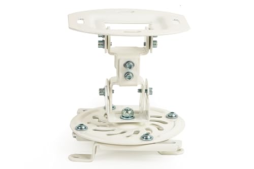 Compatibilità Universale: Progettata per adattarsi a numerosi modelli di proiettore, la staffa è dotata di 4 bracci di aggancio regolabili e compatibili con apparecchi di varie dimensioni, assicurando un fissaggio solido e versatile.