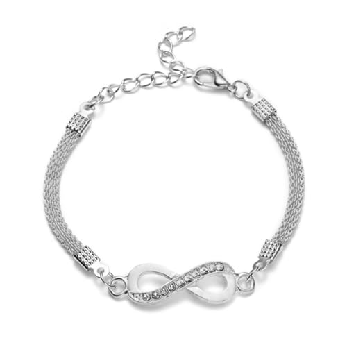 Wendalern Pulsera Infinita De Plata Circonio Cúbico Pulsera Infinita Cz...