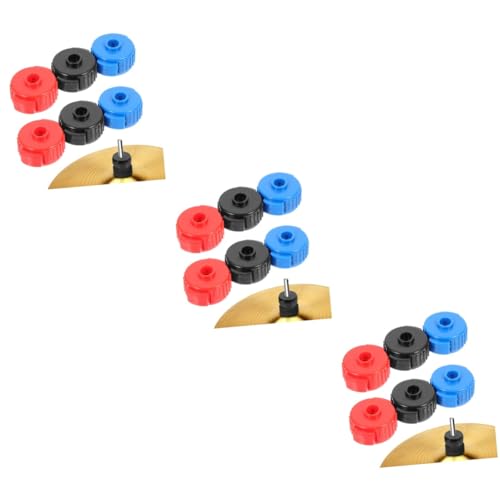 FAVOMOTO 3sets Drum Cymbal Quick Release Nuts Replacement Parts Cymbal Nuts Professional Technical Manufacturing 6pcs*3