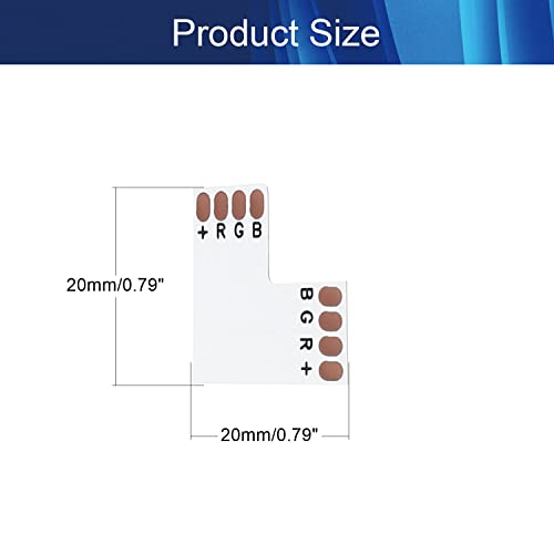 Conectores para tira LED SMD 5050 10 piezas miniatura 2