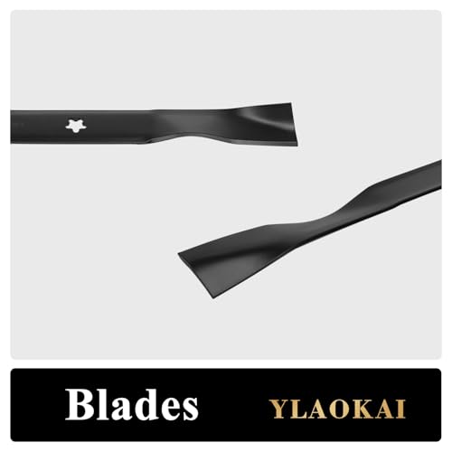 YLAOKAI Conjunto de lâminas de cortador 2PK para AYP LT LTH 130 1542 1842 1842 42 polegadas Deck 134