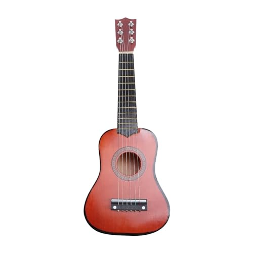 21 Inch Guitar Mini Guitar Musical Instrument Wooden Craft For Beginner Folk Guitar (Color : Coffee, Size : 21 Inch)