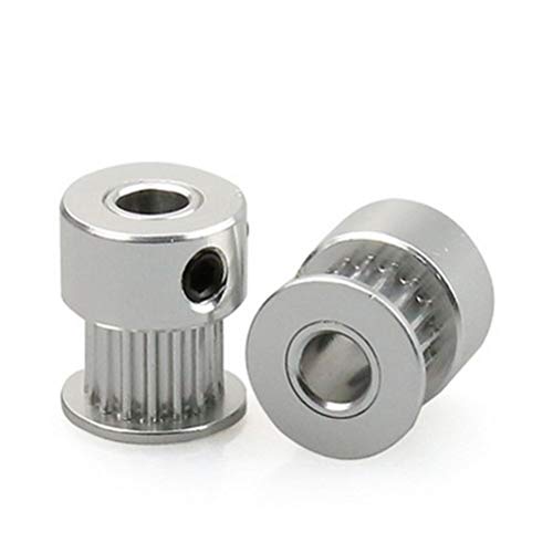 UKCOCO 12pcs High Precision Aluminium GT2 20Teeth 5mm Bore Pulley Timing Belt for RepRap 3D Printer