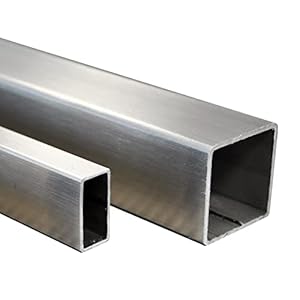 Blech + Profil Edelstahl Vierkantrohr 50x30x2x500mm