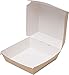 ECOCLEO® Eco Burger Box To Go | Burger Verpackung aus Pappe mit Deckel | To Go Take Away Pappbox aus Cardboard | Boxen fettbeständig und biologisch abbaubar | 75 Stück | Größe"M" 1000ml