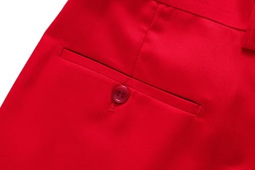 MOGU Mens Front Flat Casual Dress Pants Slim Fit4