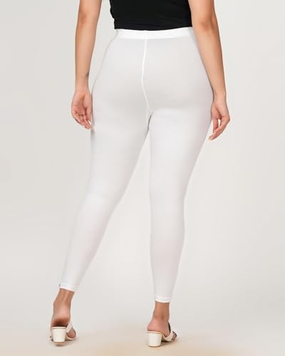 Image of Loveit Womens Solid Viscose Slim Fit Ankle Length Leggings