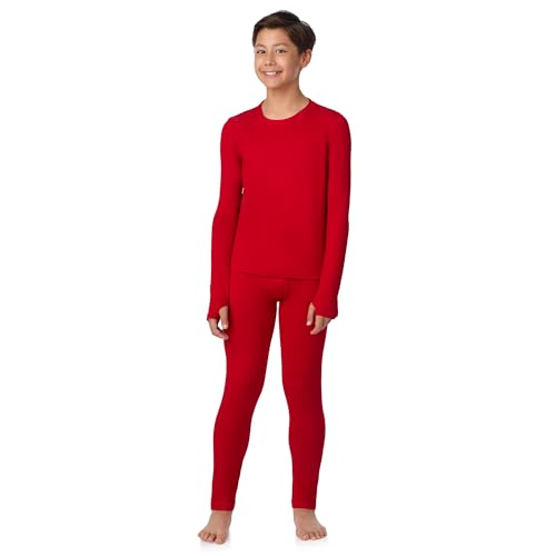 Image of Cuddl Duds Lightweight 2 Piece Active Base Layer Matching Sets for Boys