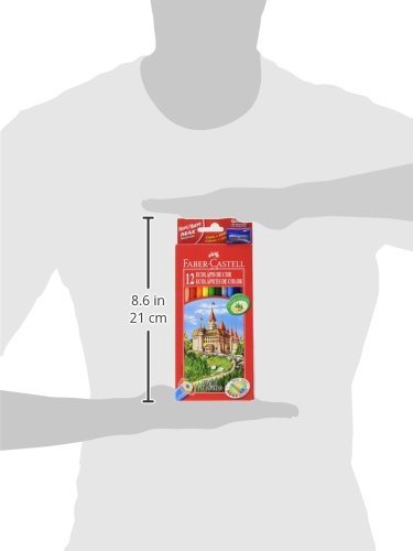 Faber-Castell 120112 - Buntstifte CASTLE Hexagonal, 12er Kartonetui, mehrfarbig