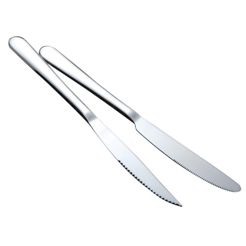 6 Colored Steak Knives with Orange Block