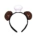 DLOULP Soft Plush Chefs Hat Bear Ears Headbands Fashion Hair Decoration Hairpiece for Role Play Costume Parties Accessory Hair Accessory
