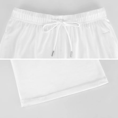 Oudrspo Pantalon de Pyjama Femme Blueberry, Jambes Larges, Pantalon de détente décontracté avec Cordon de Serrage – vue 7