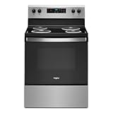 Whirlpool 30 in. 4.8 cu.ft. 4 Burner Element Electric Range with Keep Warm Setting in Stainless Steel with Storage Drawer