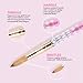 Kiara Sky Acrylic Brush #18 - Pink | 100% Pure Kolinsky | Crystal Cut Handle and Acetone Resistant