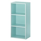 ぼん家具 カラーボックス 3段 本棚 収納ボックス 幅42×奥行29.1×高さ89.2cm ラック 棚 テレビ台 収納ケース ブルー