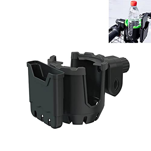 2-in-1 Universal-Getränkehalter, Elektrofahrzeug, Motorrad, Handyhalter, Wasserkocher, Milch, Teetassenhalter (schwarz) Cover