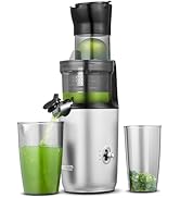 AMZCHEF Juicer Machine met 80MM Grote Opening voor Heel Fruit - 200W Krachtige Cold Press Juicer ...