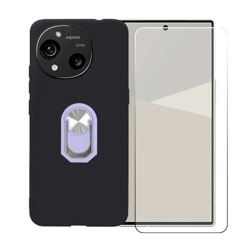 CongJiaLingXi �P�[�X �K�p �� Sharp Aquos wish6 (6.6") �����O�T�|�[�g+ �����K���X�X�N���[���v���e�N�^�[�A�_��ȃV���R�[���V�F���o���p�[TPU�ی�J�o�[�������,�p�[�v��