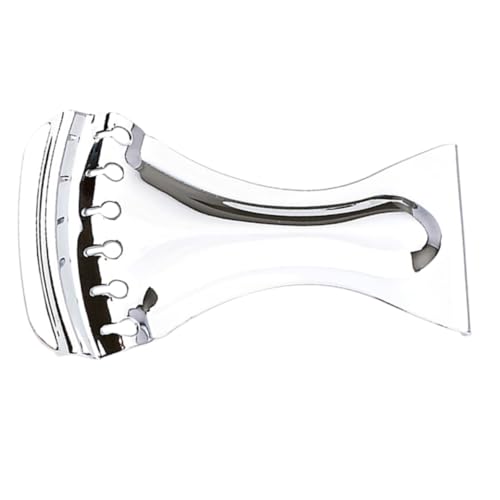 GALPADA Chrome Acoustic Guitar Tailpiece Replacement Bridge for Stringed Instruments Durable Design for Enhanced Performance and Stability Guitar Tailpiece Part