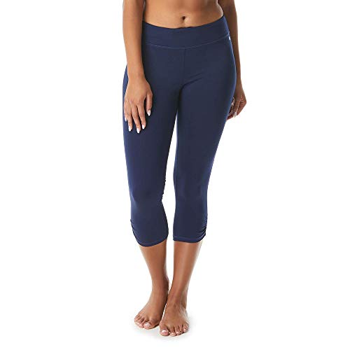 Cobra Athletic Capris — Quick-Dry Yoga, Swim Pant, Sport Leggings for Women, Admiral, Large