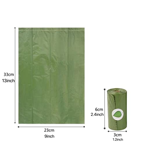 Image of Extra Thick Poop Bags for Dogs, 16 rolls Doggy bags per box, leak proof & Large bags, Recycle material (pure color)