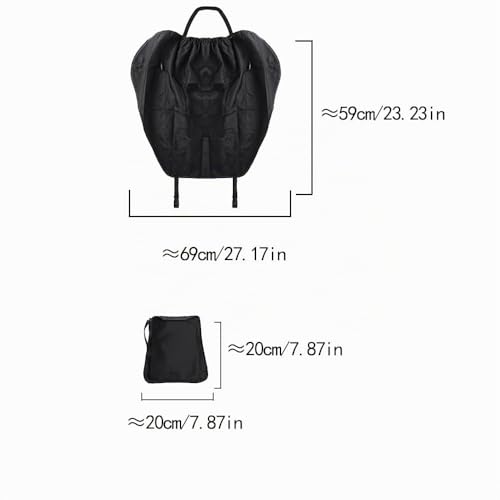 Miniatura 5 de Furforstk Sombrilla Carro Bebe Universal Con Protección Uv 50 Parasol Carro Bebe Impermeable Parasol Carrito Universal Con Mirilla Y Alas De Sombra, Capota Universal Silla Paseo Negro