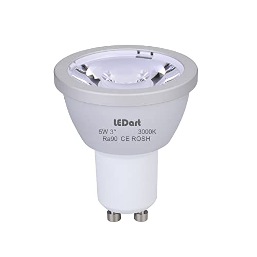 LEDart Ampoule GU10 LED 5W angle étroit 3°/ 85-256 V. 50/60Hz (4000K) Cover