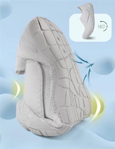 Water Shoes for Women Men, Unisex Breathable Quick Dry Aqua Swimming Shoes, Barefoot Grounded Footwear with Non Slip & Wide Toe Box, Hiking Sneakers for Beach, Walking, Trail, Running, Travel3