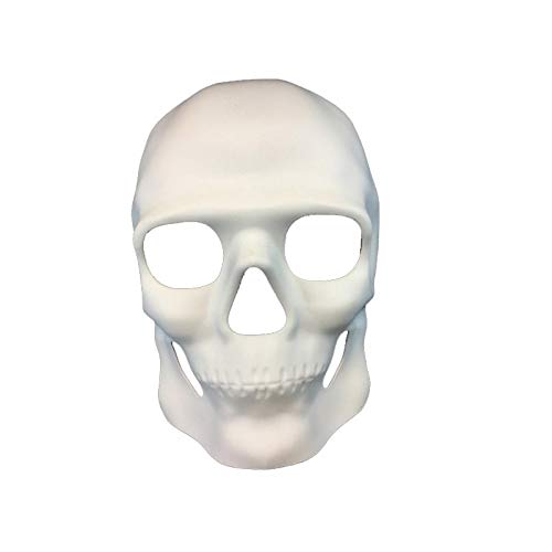 MasqStudio DÃ­a de Muertos Masquerade Sugar Skull Skeleton Mask Day of the Dead Wear or Deco (White)